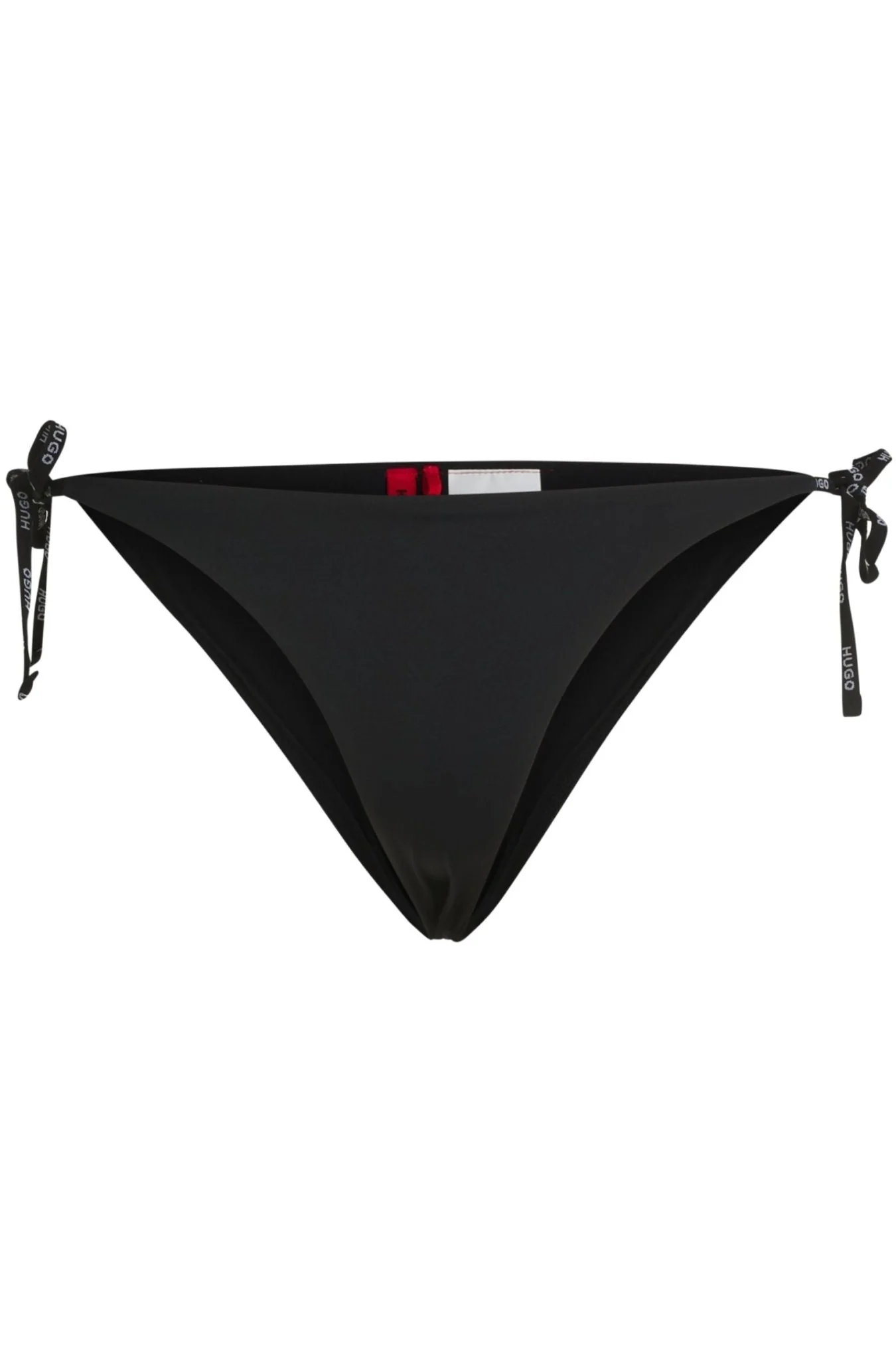 Logo Tie Pure Bikini Bottoms, Black