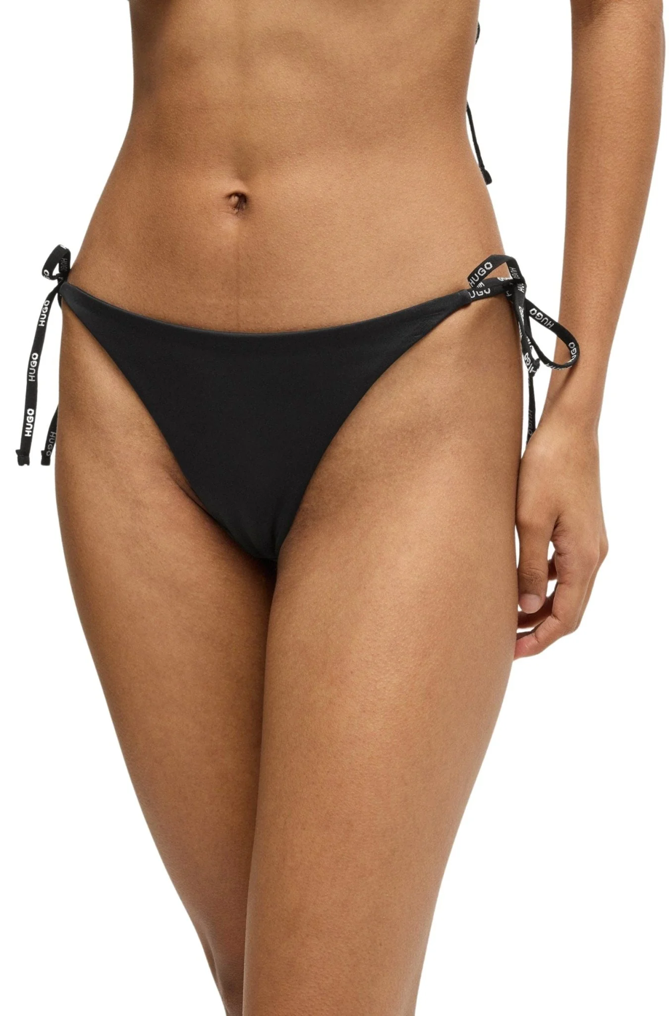 Logo Tie Pure Bikini Bottoms, Black - Image 2