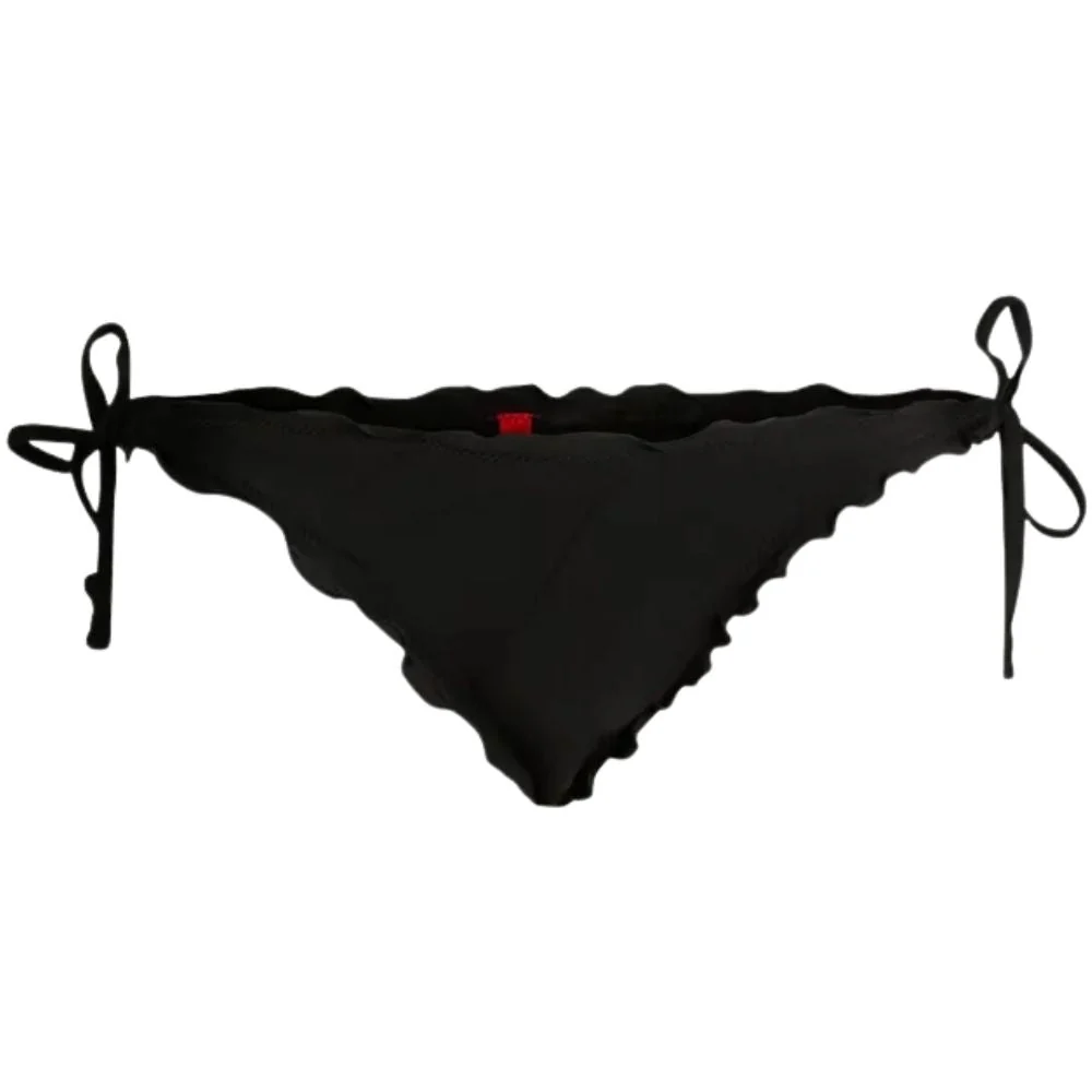 Ruffle Bikini Bottoms, Black