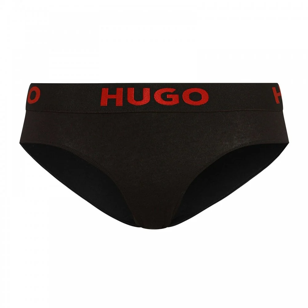 Sporty Logo Brief, Black