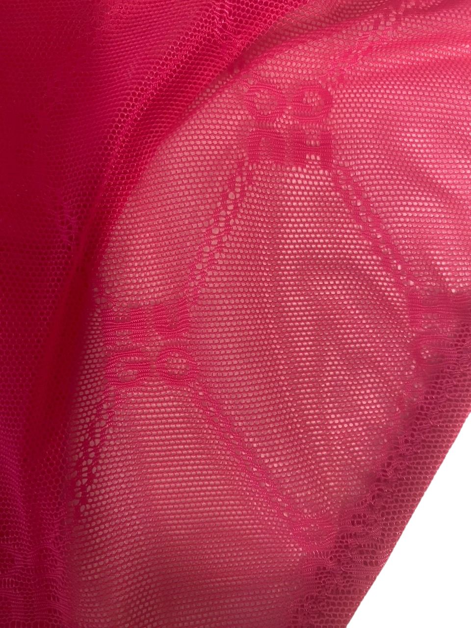 Sporty Logo Lace Brief, Bright Pink - Image 4