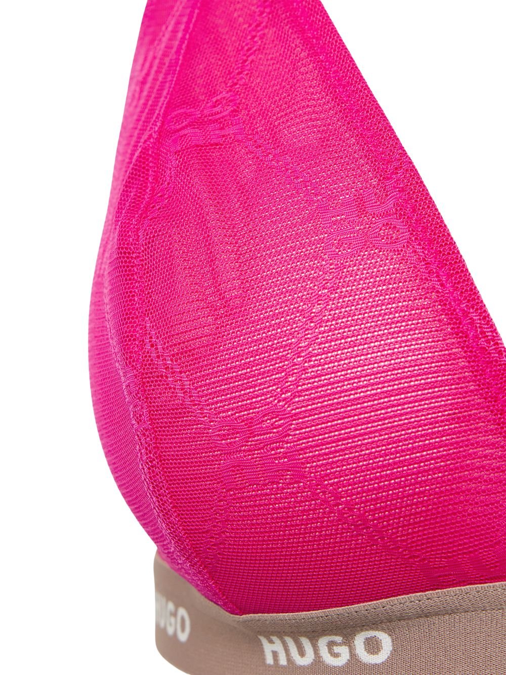 Sporty Logo Lace Triangle Bra, Bright Pink - Image 2