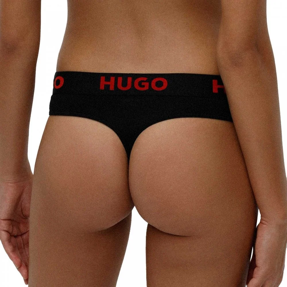 Sporty Logo Thong, Black - Image 5