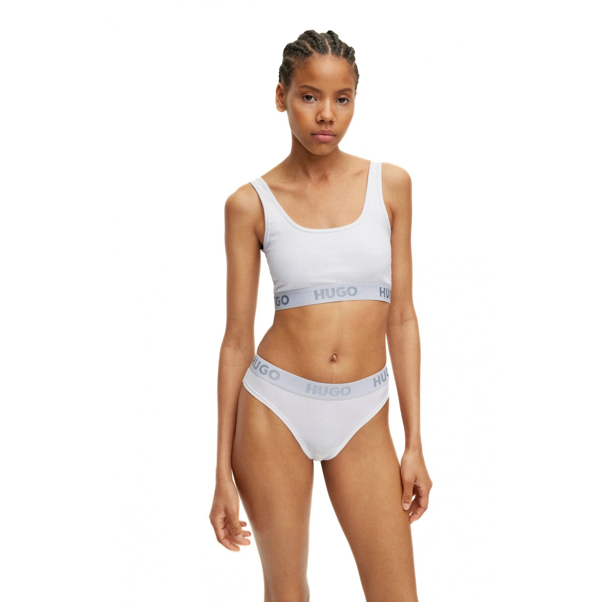 Sporty Logo Thong, White - Image 5