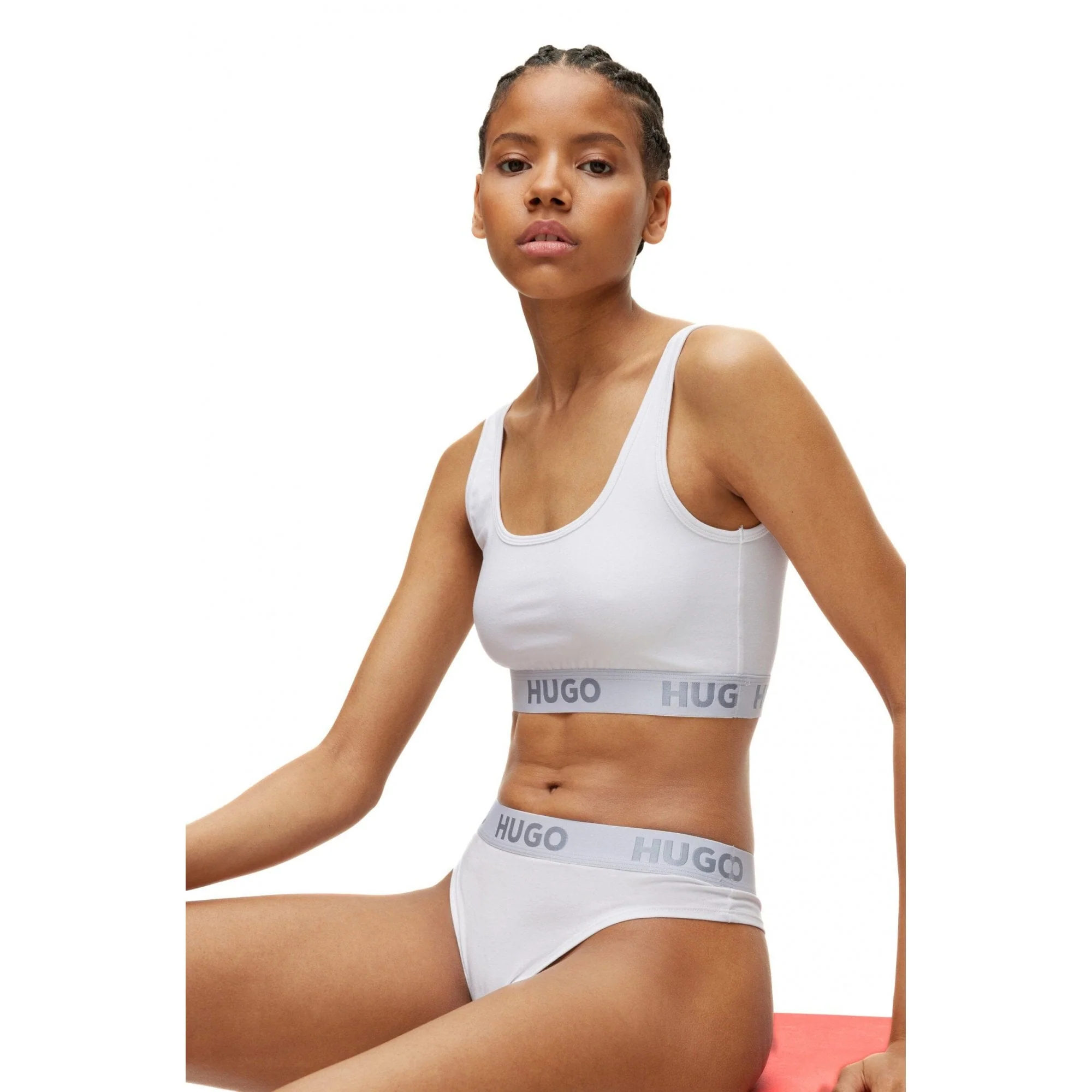 Sporty Logo Thong, White - Image 6