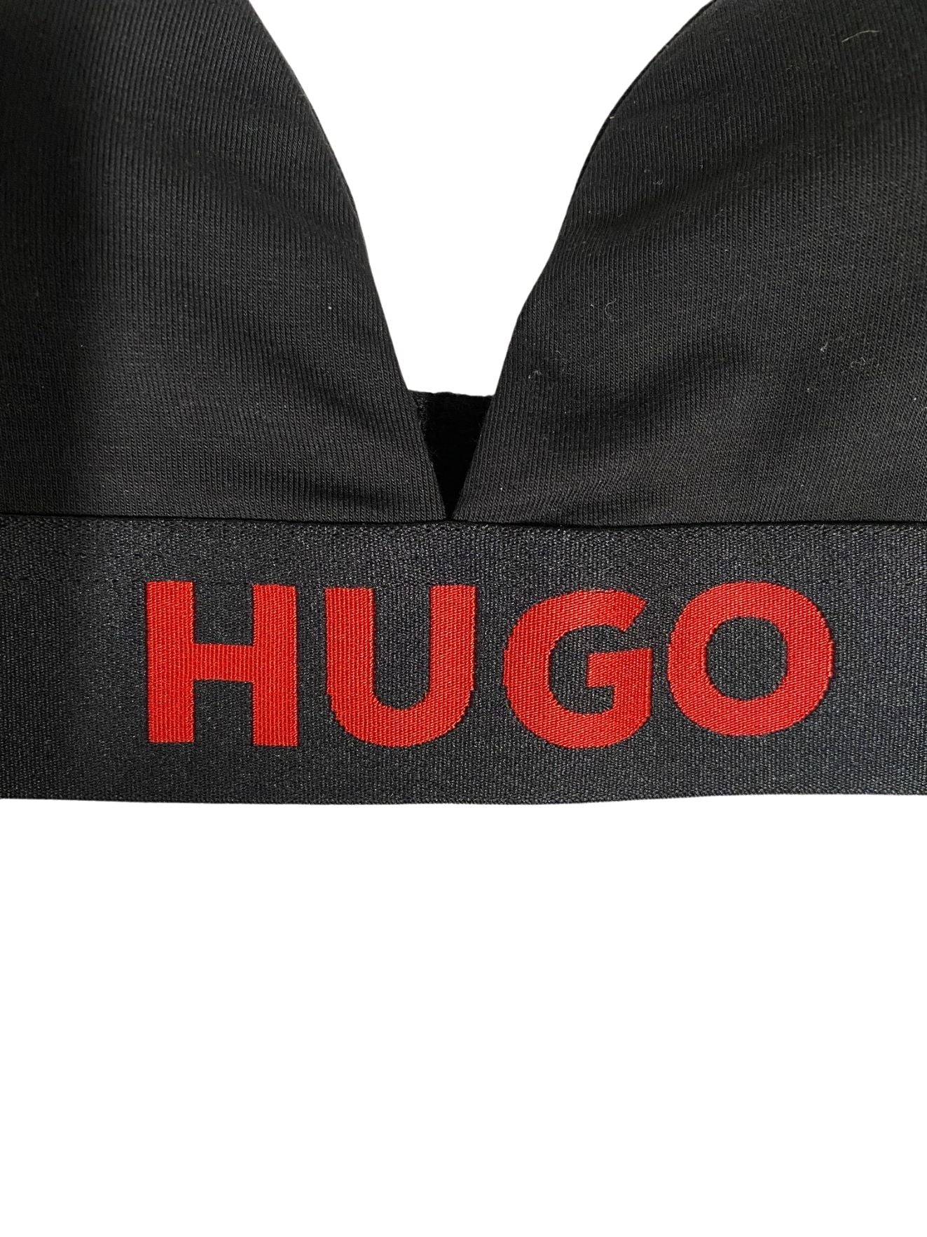 Sporty Logo Triangle Bra, Black/red - Image 2