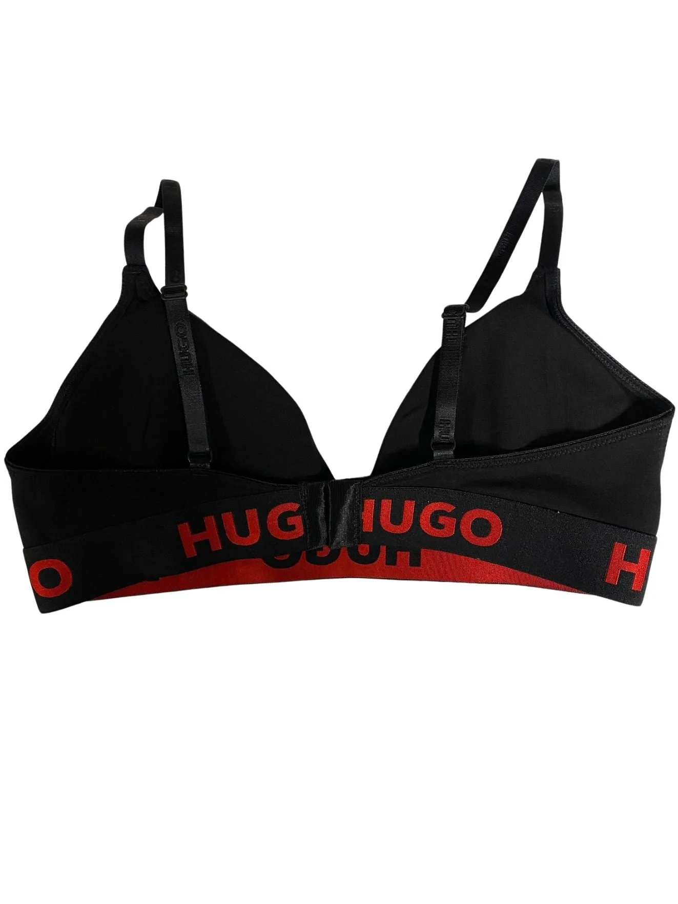 Sporty Logo Triangle Bra, Black/red - Image 3