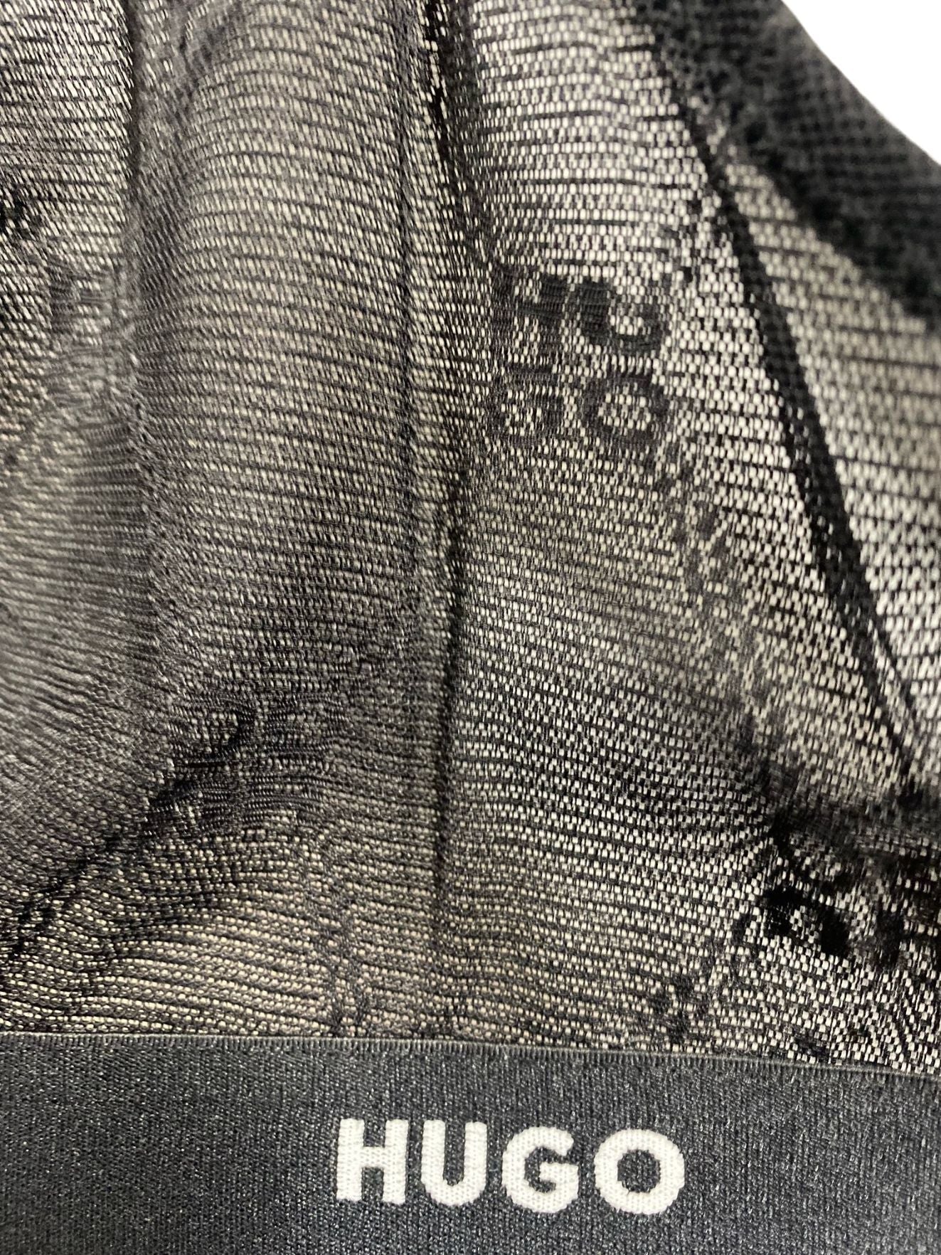 Sporty Logo Lace Triangle Bra, Black/silver - Image 3