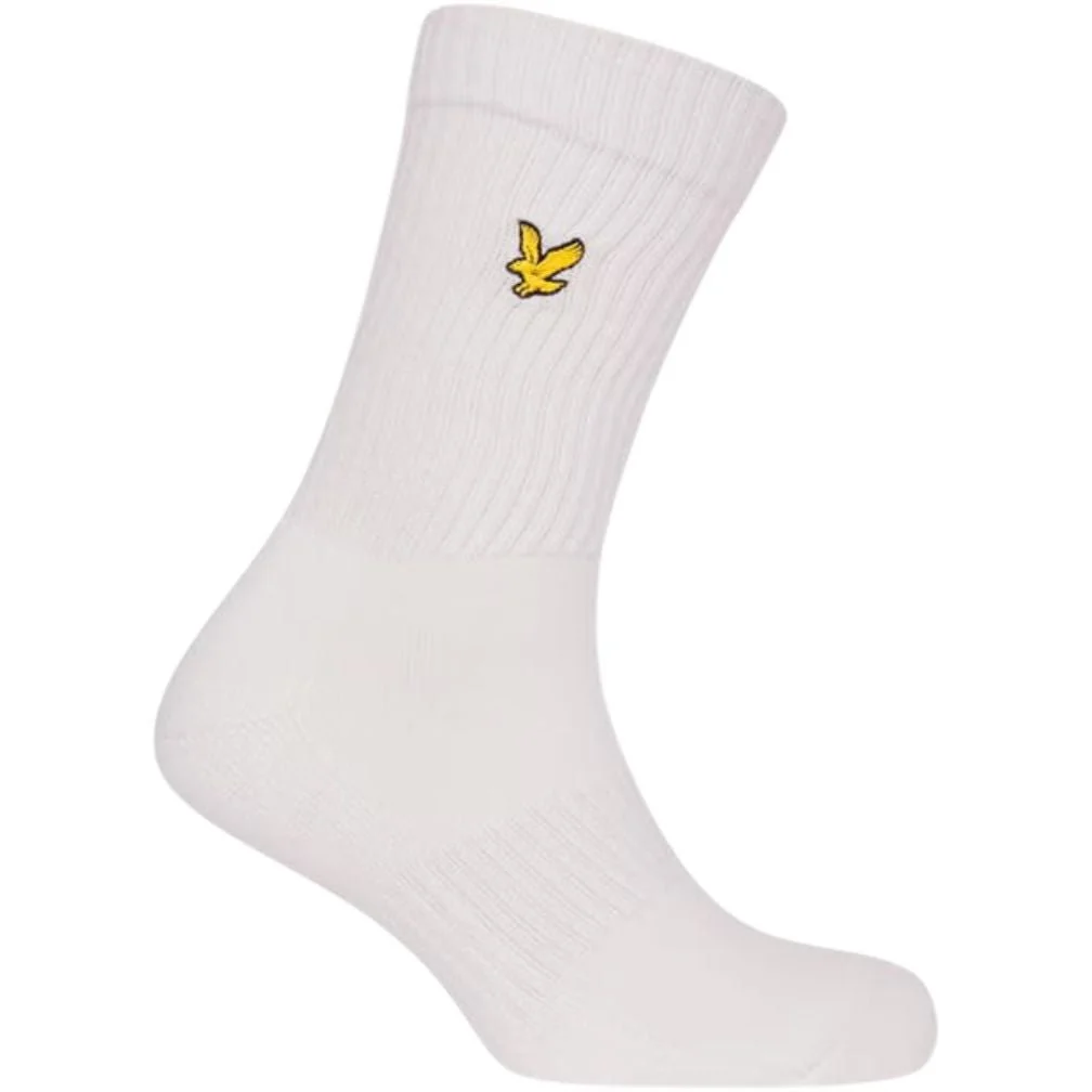 3-Pack Hamilton Sports Socks, Black/White/Grey - Image 3