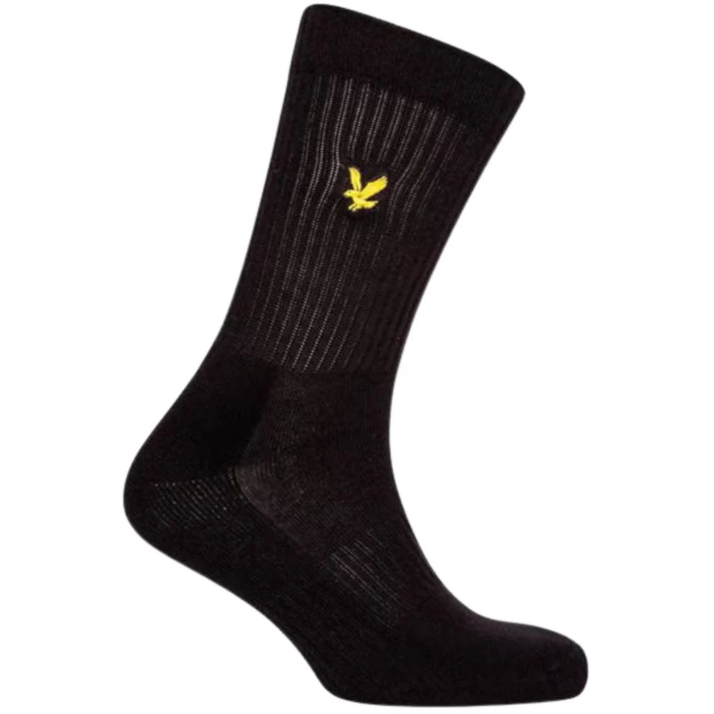 3-Pack Hamilton Sports Socks, Black/White/Grey - Image 5