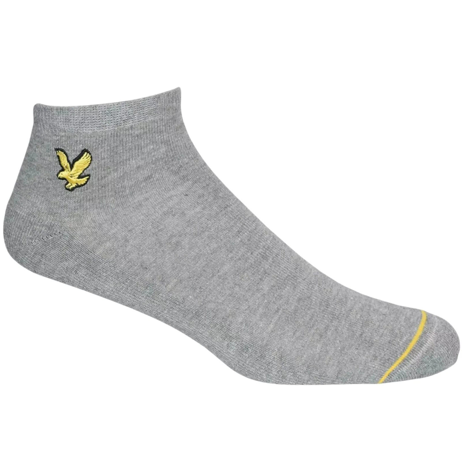 3-Pack Ross Trainer Socks, Black/White/Grey - Image 4