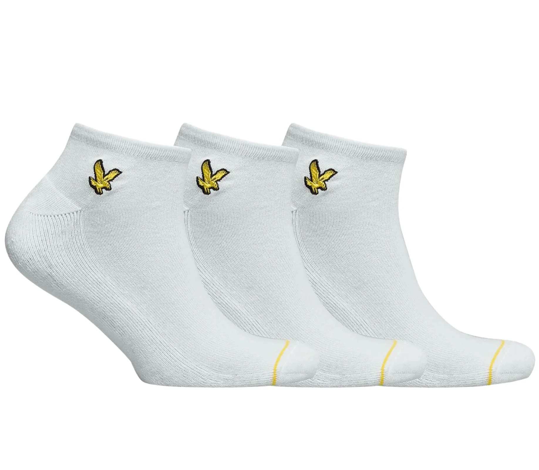 3-Pack Ross Trainer Socks, White