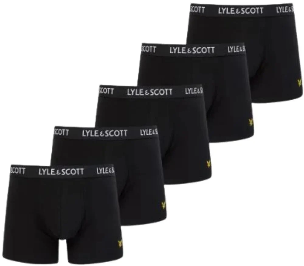 5-Pack Miller Boxer Briefs, Black
