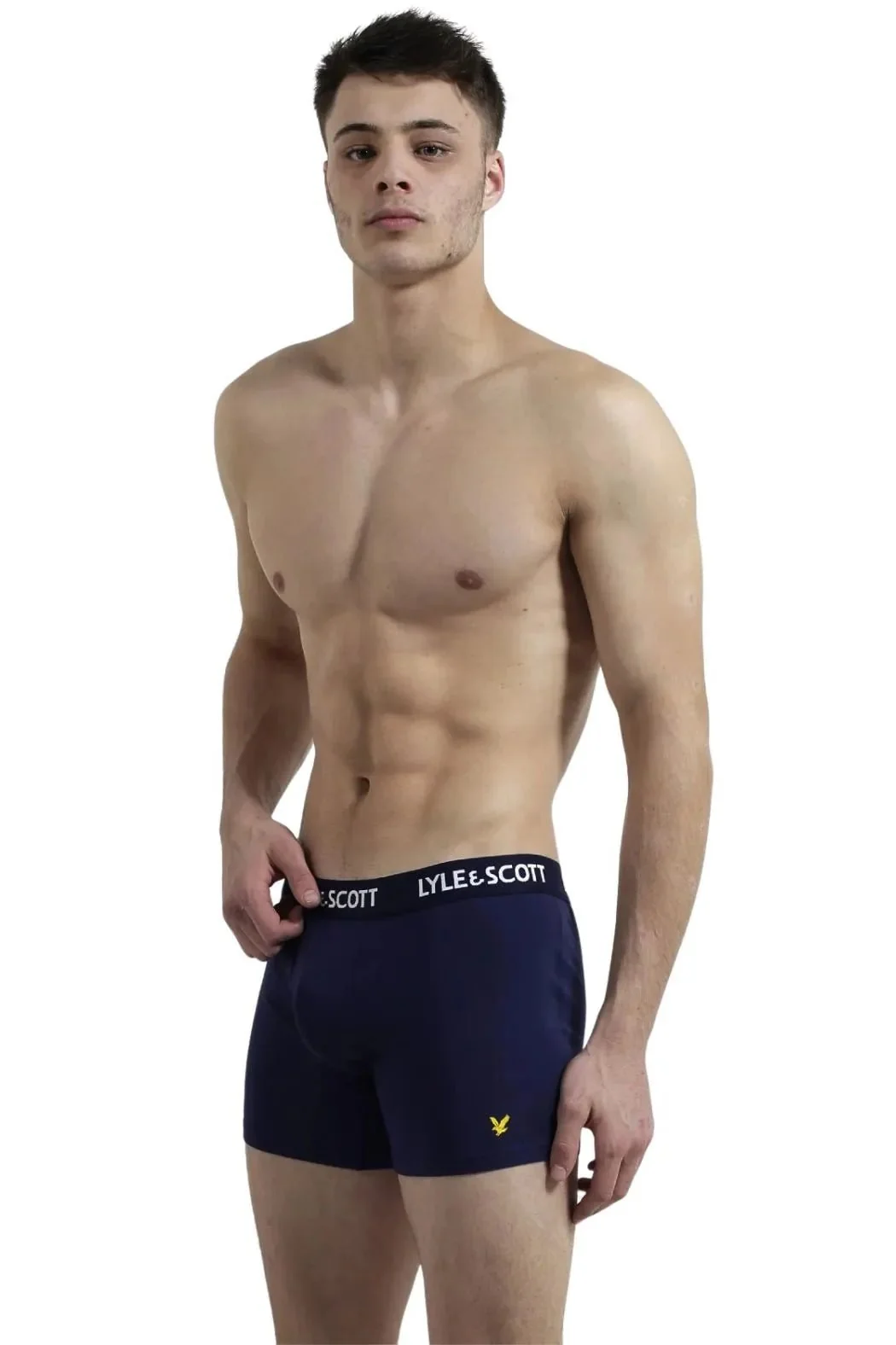5-Pack Miller Boxer Briefs, Black/Grey/White/Navy - Image 2
