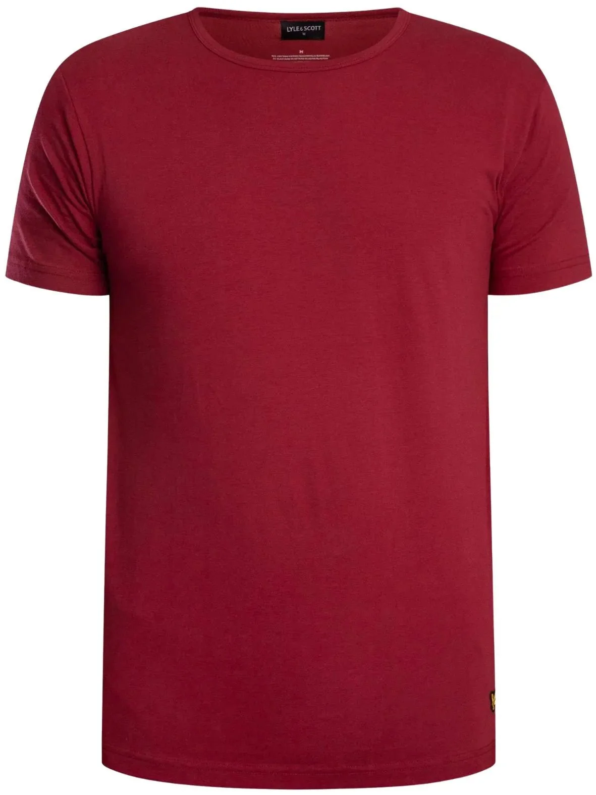 Charlie T-Shirt & Shorts Lounge Set, Burgundy/Black - Image 3
