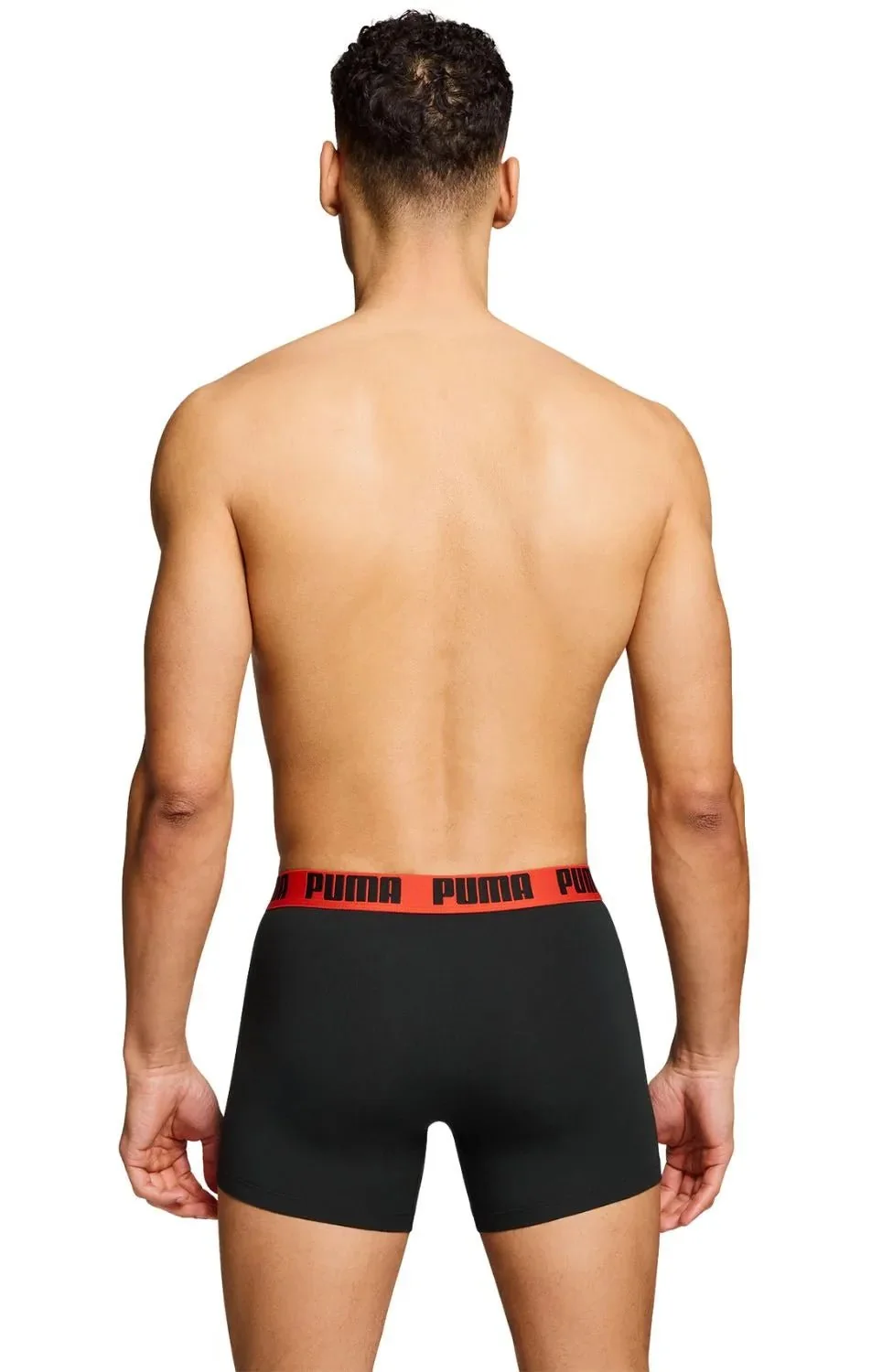 2-Pack Basic Boxer Briefs, Black/Grey w/ fierce red - Image 6