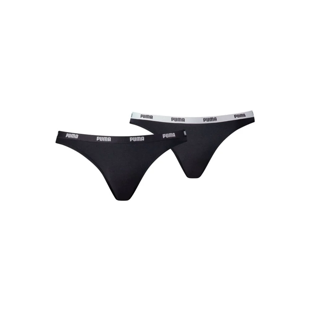 2-Pack Classic Logo Low-Rise Bikini Briefs, Black - Image 4