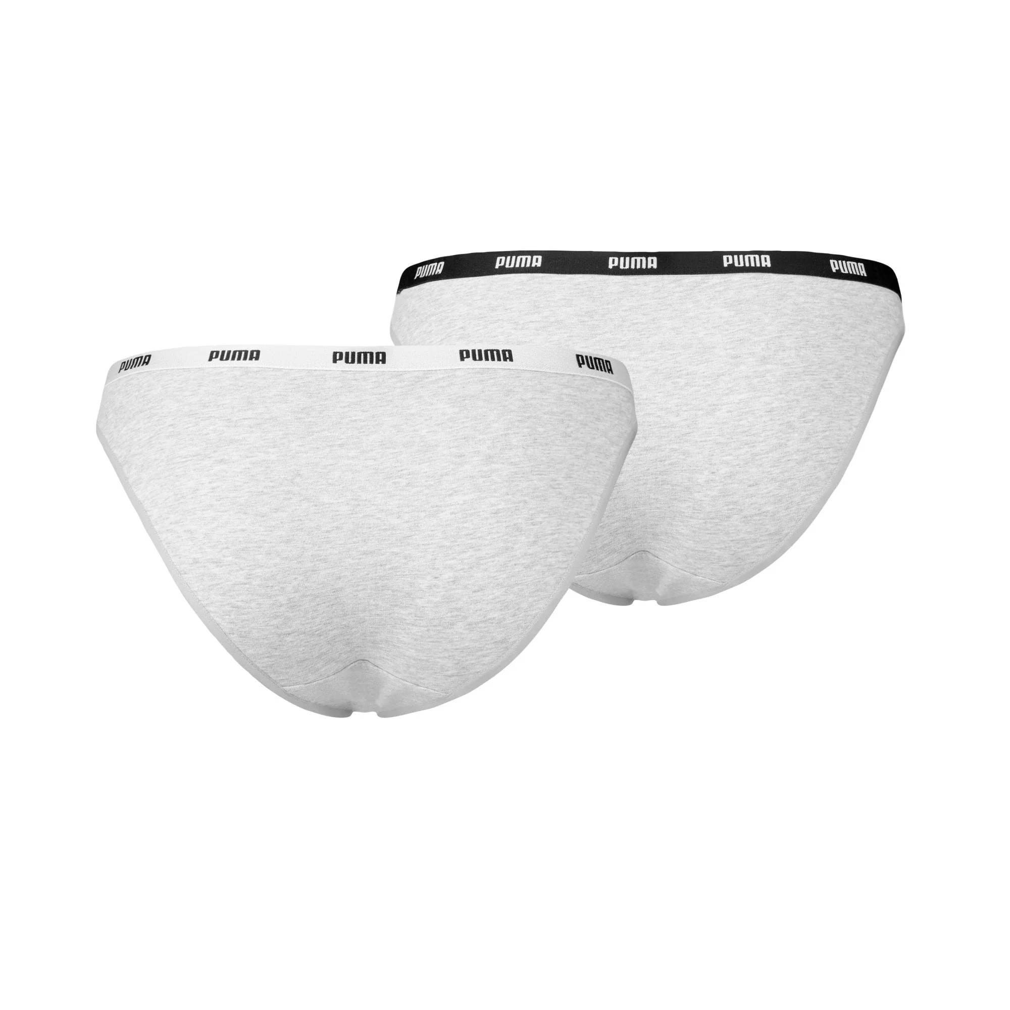 2-Pack Classic Logo Low-Rise Bikini Briefs, Grey Melange - Image 4