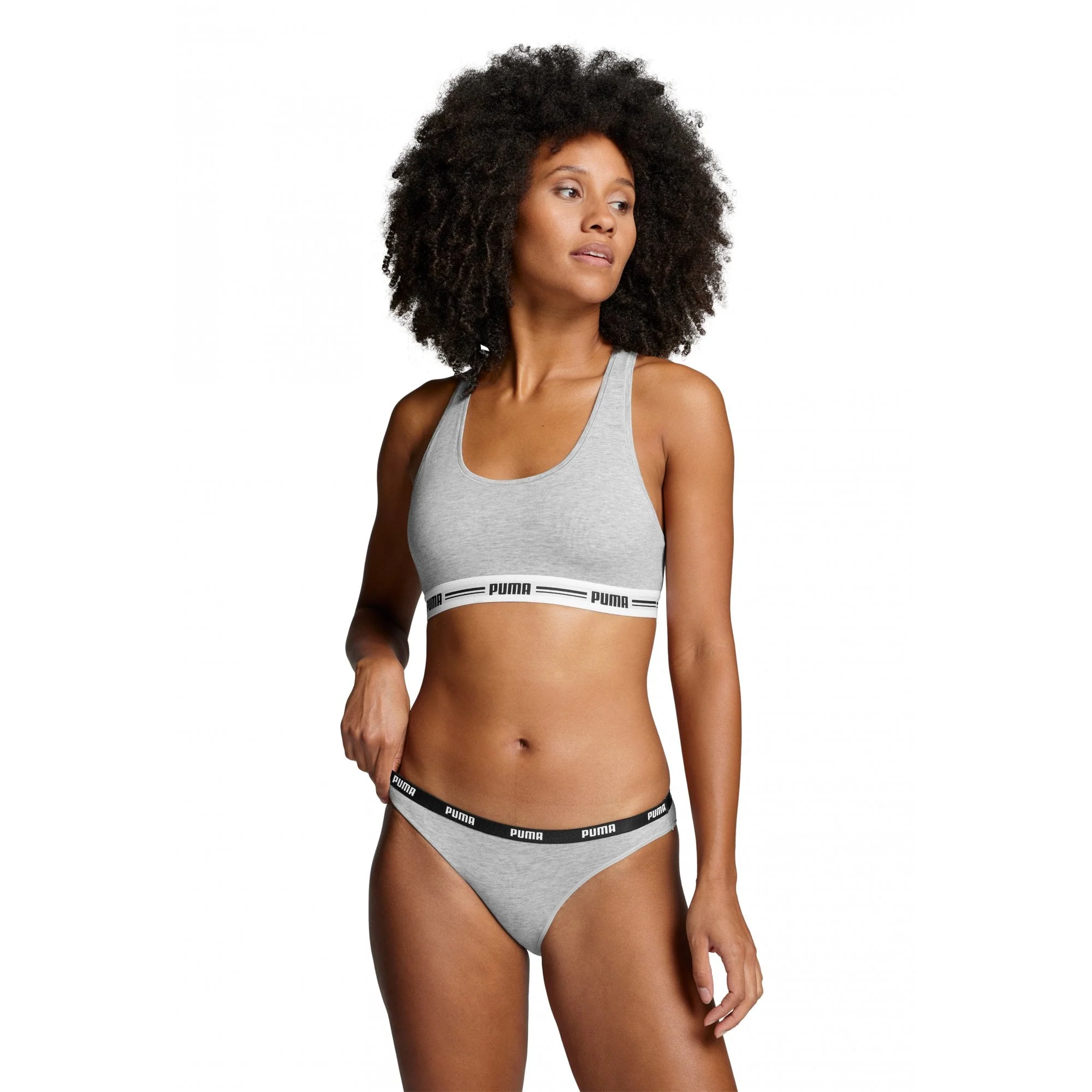 2-Pack Classic Logo Low-Rise Bikini Briefs, Grey Melange - Image 5
