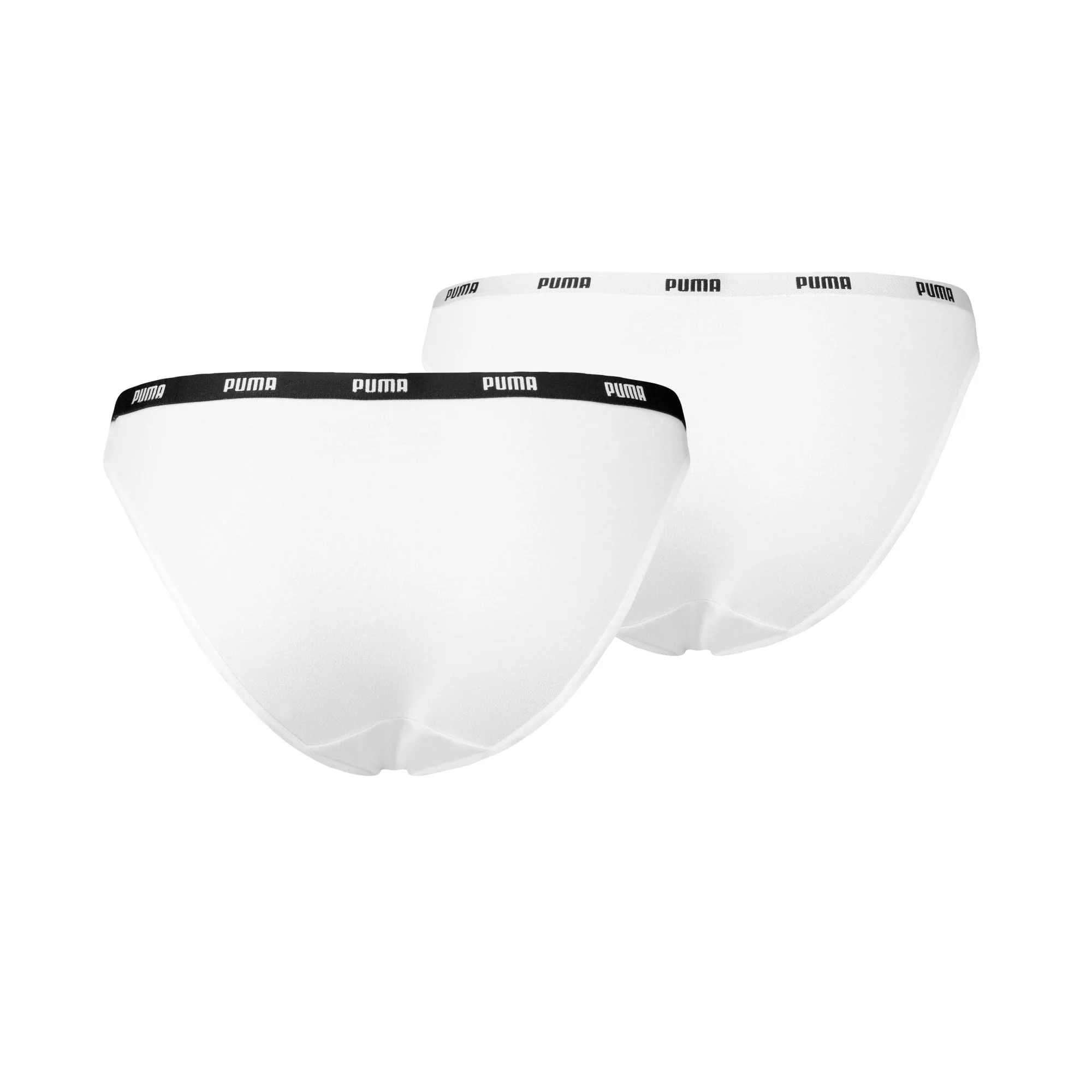 2-Pack Classic Logo Low-Rise Bikini Briefs, White - Image 2