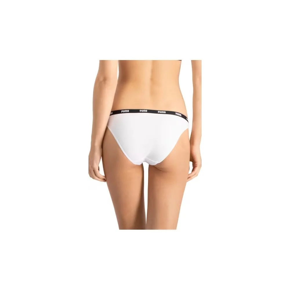 2-Pack Classic Logo Low-Rise Bikini Briefs, White - Image 6