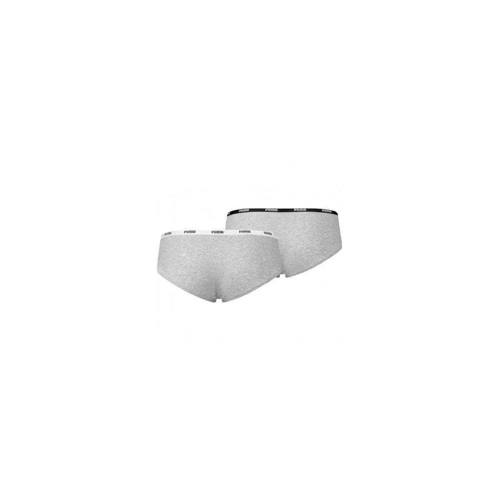 2-Pack Classic Logo Low-Rise Hipster Briefs, Grey Melange - Image 2