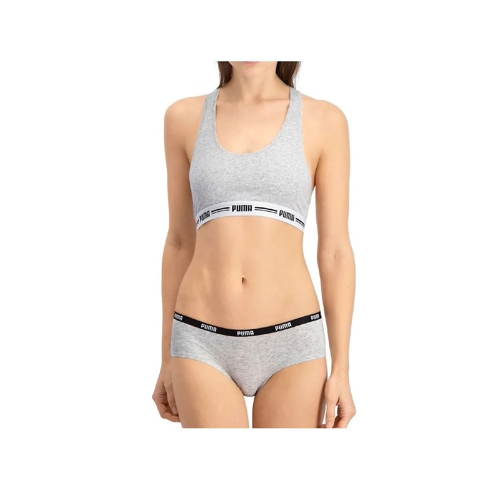 2-Pack Classic Logo Low-Rise Hipster Briefs, Grey Melange - Image 3