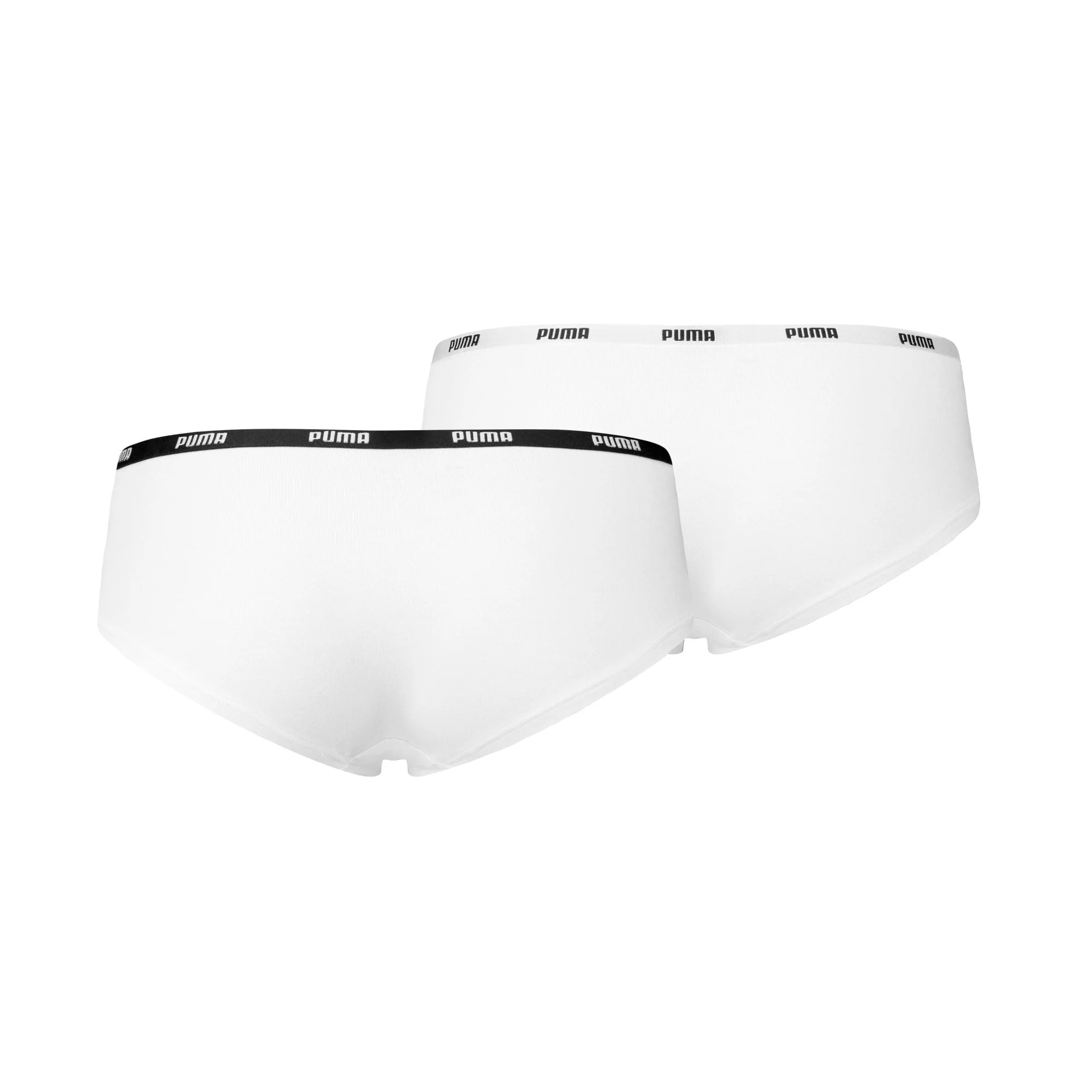 2-Pack Classic Logo Low-Rise Hipster Briefs, White - Image 2