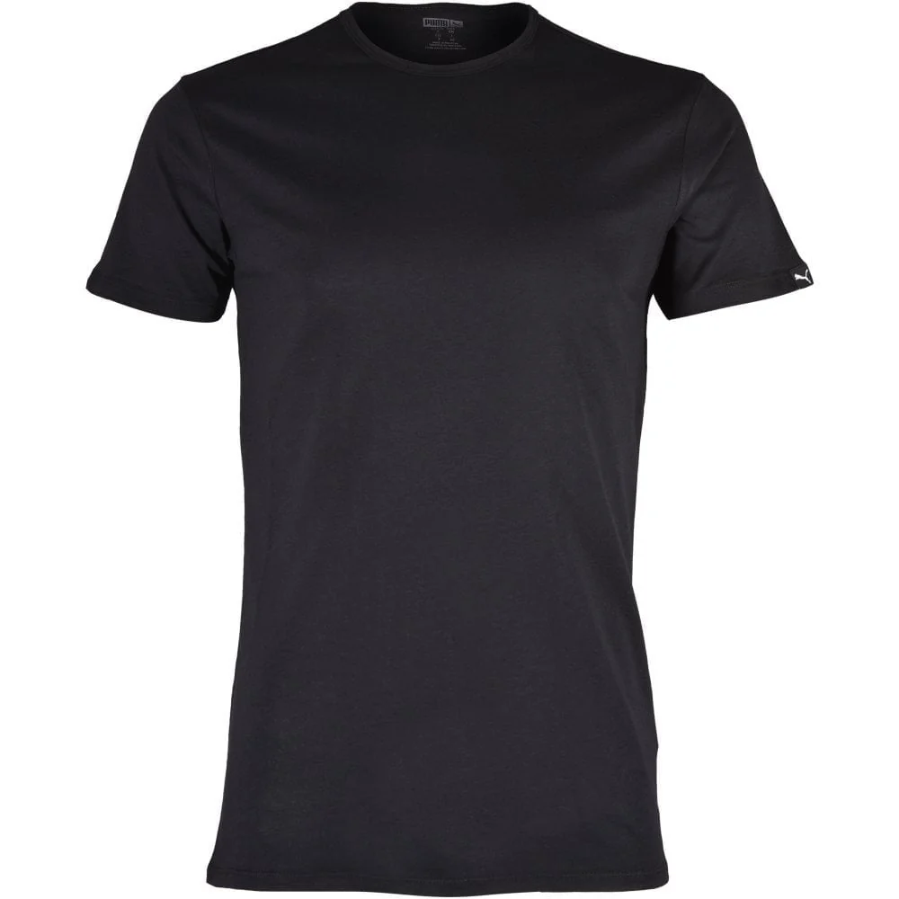 2-Pack Crew-Neck T-Shirts, Black - Image 3