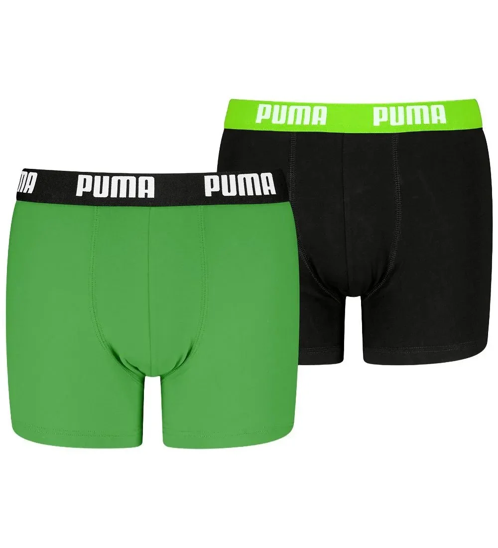 2-Pack Everyday Basic Boys' Boxer Briefs, Green/Black