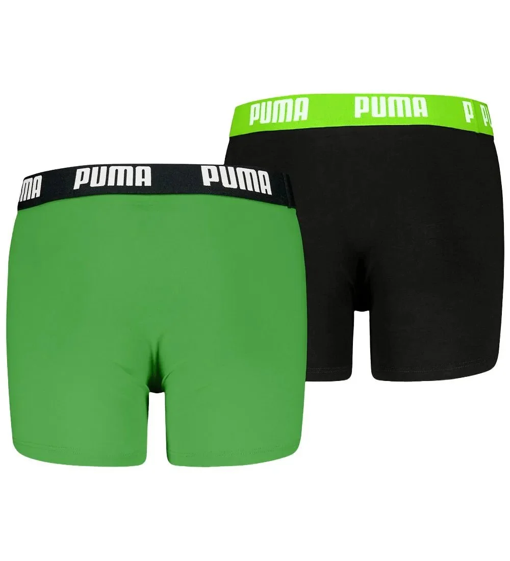 2-Pack Everyday Basic Boys' Boxer Briefs, Green/Black - Image 2
