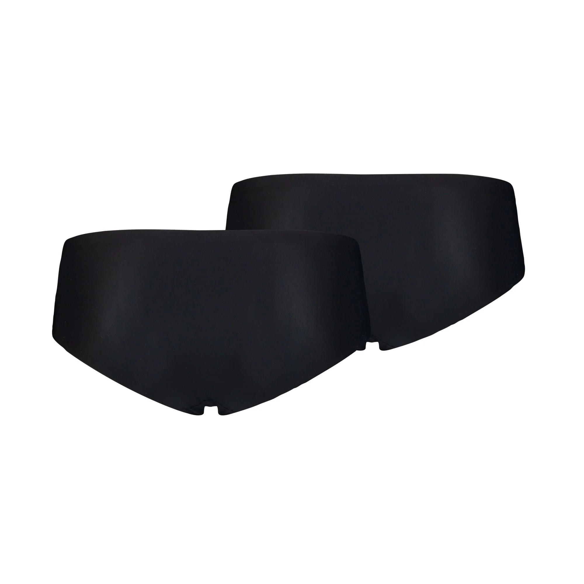 2-Pack Microfibre Seamless Mid-Rise Hipster Briefs, Black - Image 11