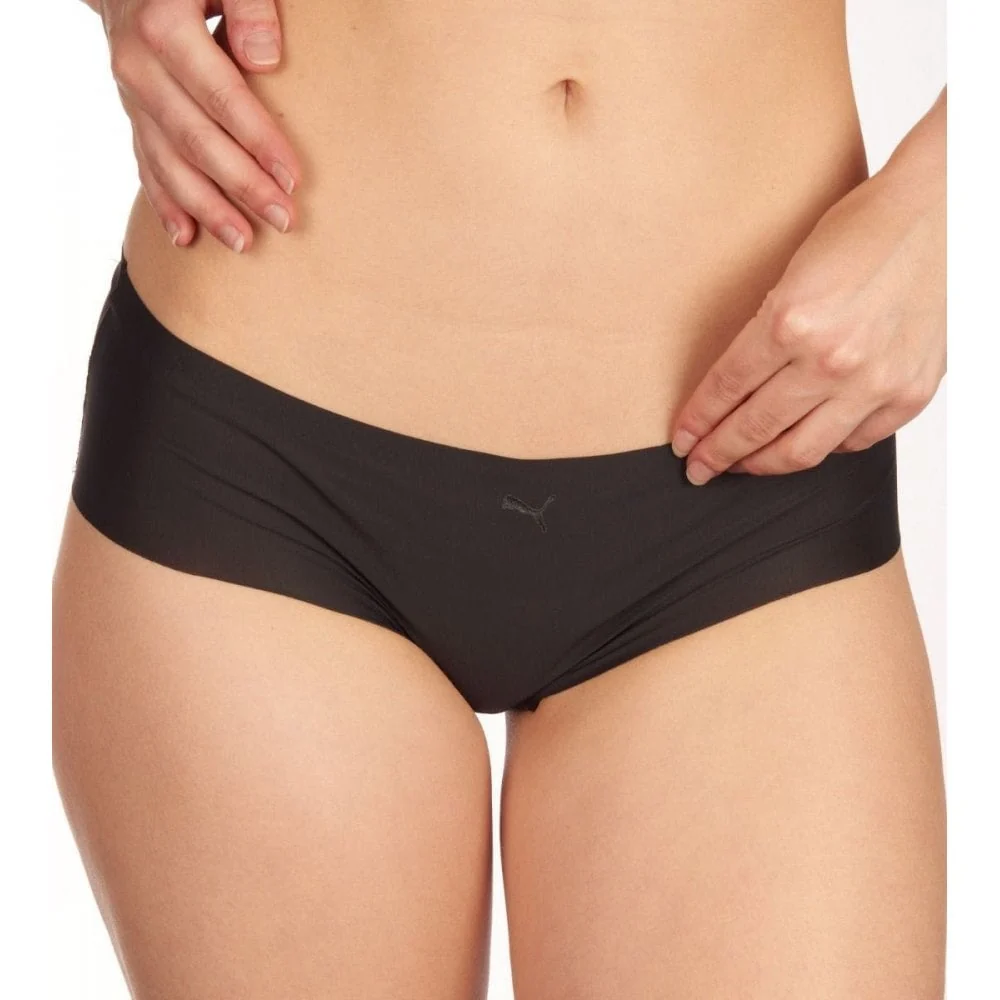 2-Pack Microfibre Seamless Mid-Rise Hipster Briefs, Black - Image 4