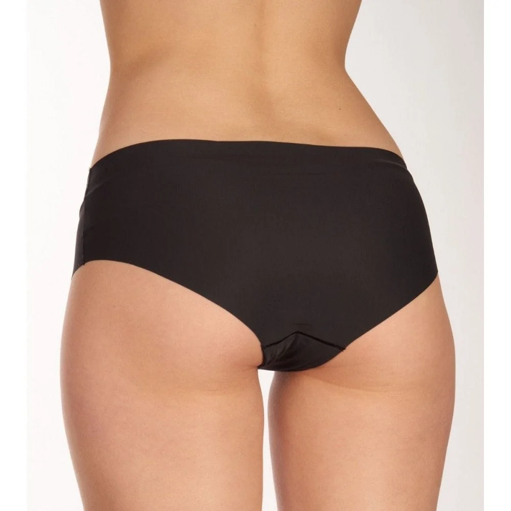 2-Pack Microfibre Seamless Mid-Rise Hipster Briefs, Black - Image 5