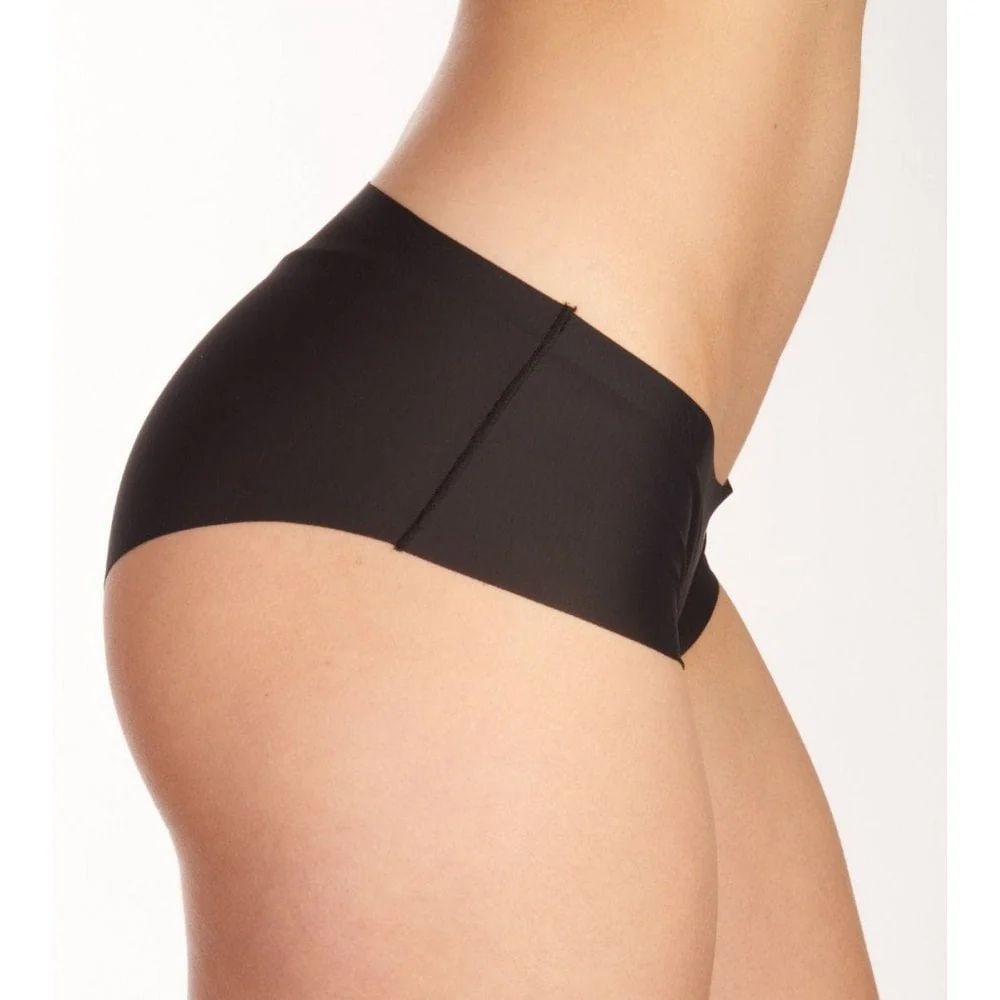 2-Pack Microfibre Seamless Mid-Rise Hipster Briefs, Black - Image 6