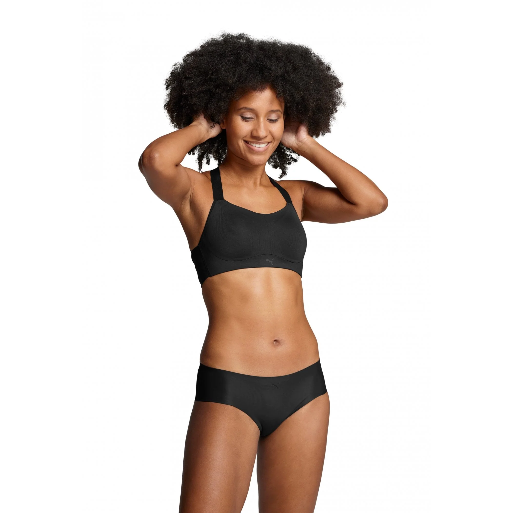 2-Pack Microfibre Seamless Mid-Rise Hipster Briefs, Black - Image 8