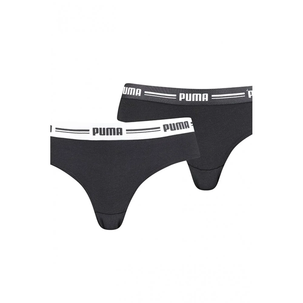 2-Pack Striped Logo Mid-Rise Brazilian Briefs, Black - Image 7