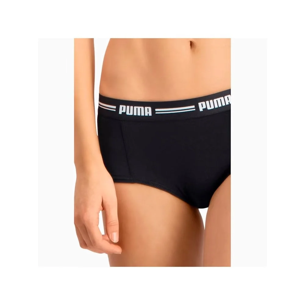 2-Pack Striped Logo Mid-Rise Mini Shorts, Black - Image 3