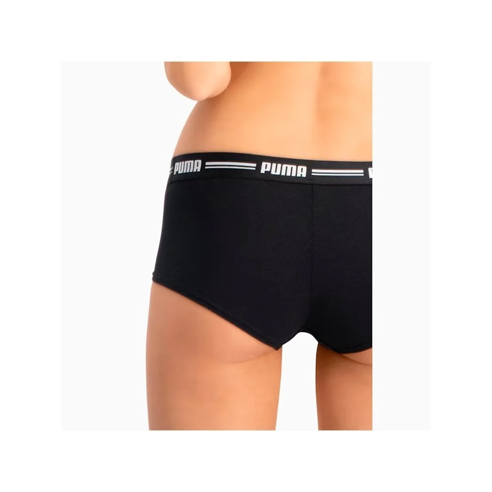 2-Pack Striped Logo Mid-Rise Mini Shorts, Black - Image 4