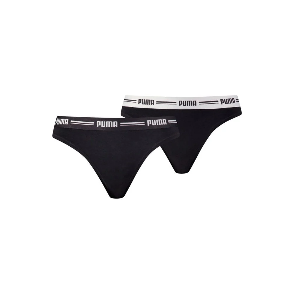 2-Pack Striped Logo Mid-Rise Strings, Black - Image 3