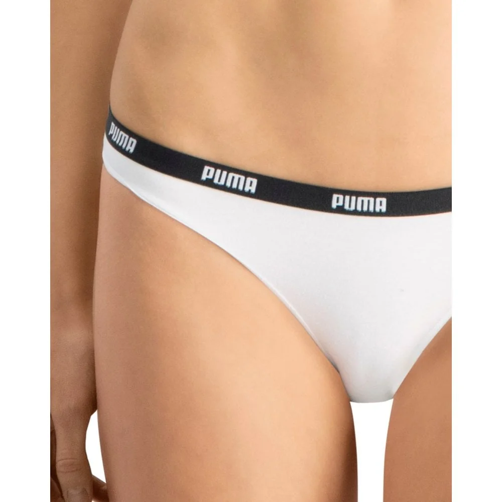 2-Pack Striped Logo Mid-Rise Strings, White - Image 3