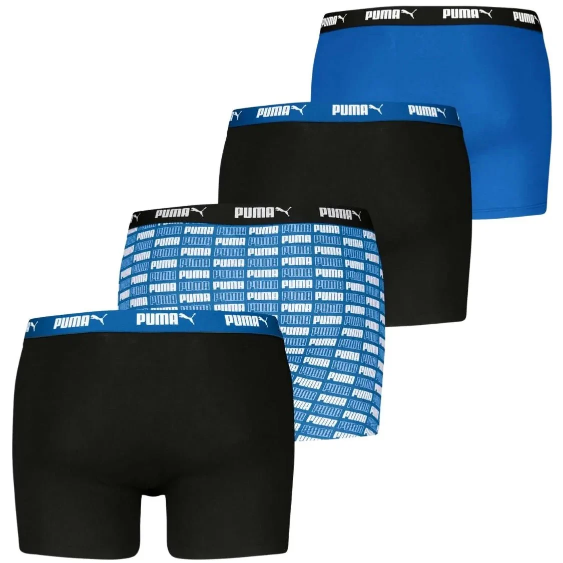 4-Pack Aop Logo Print Boxer Briefs, Black/Blue - Image 3