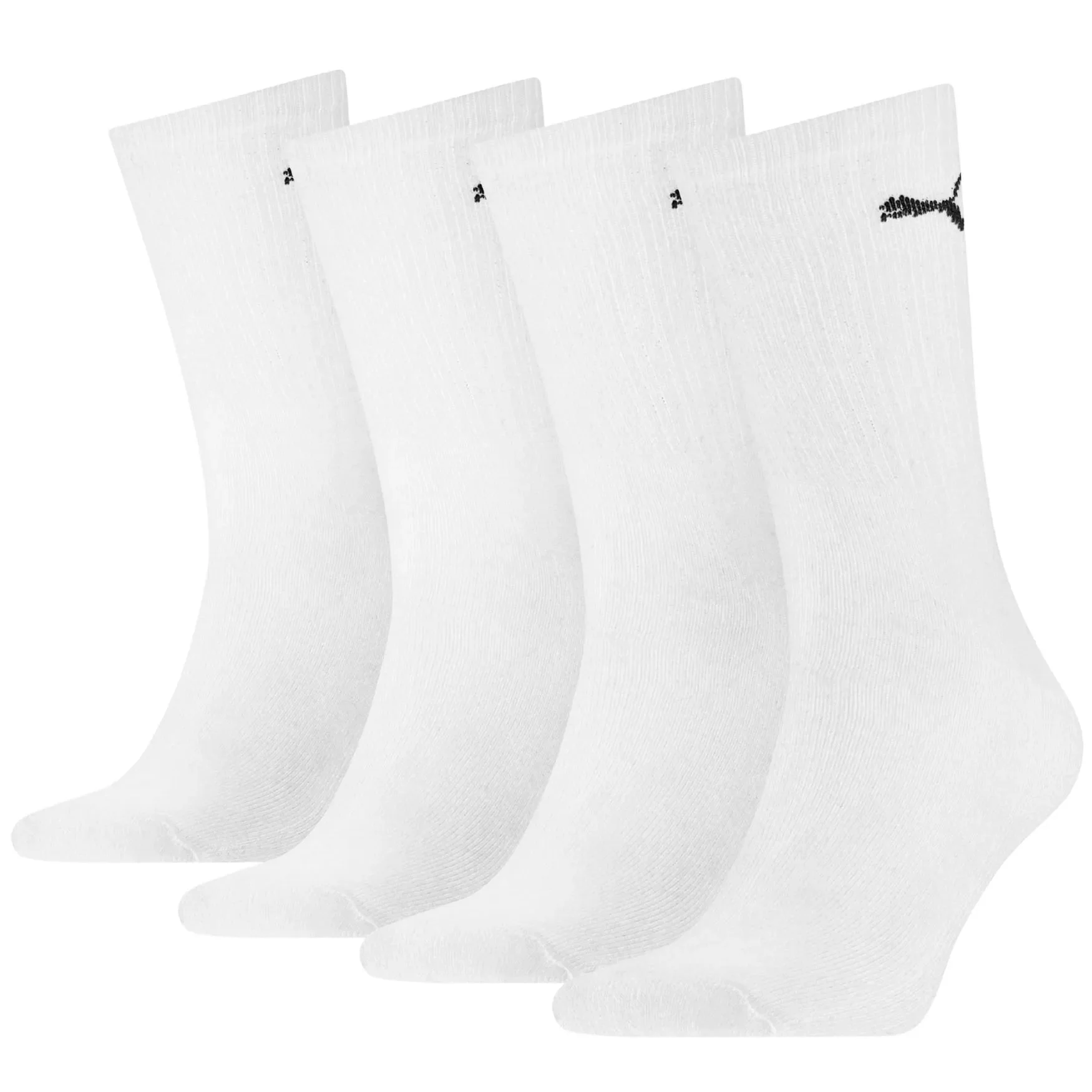4-Pack Promo Sports Socks, White - Image 4