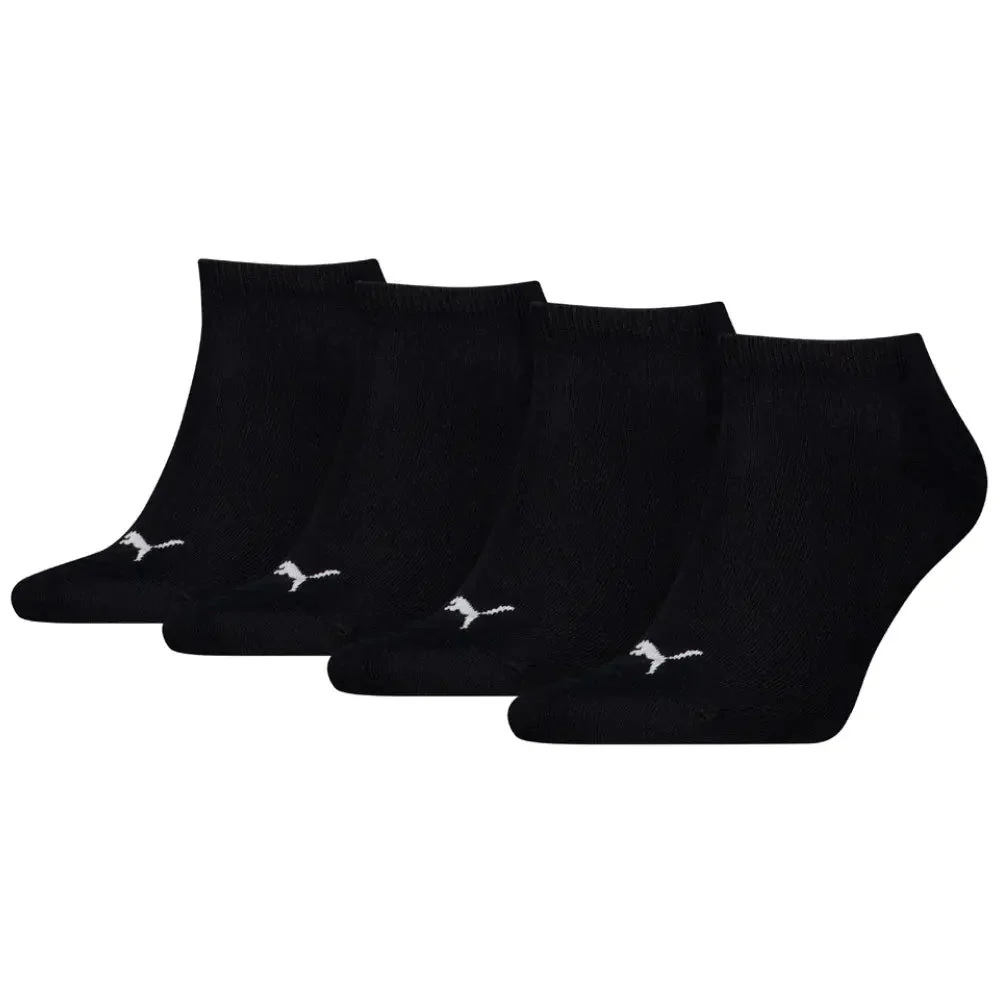 4-Pack Promo Sports Trainer Socks, Black