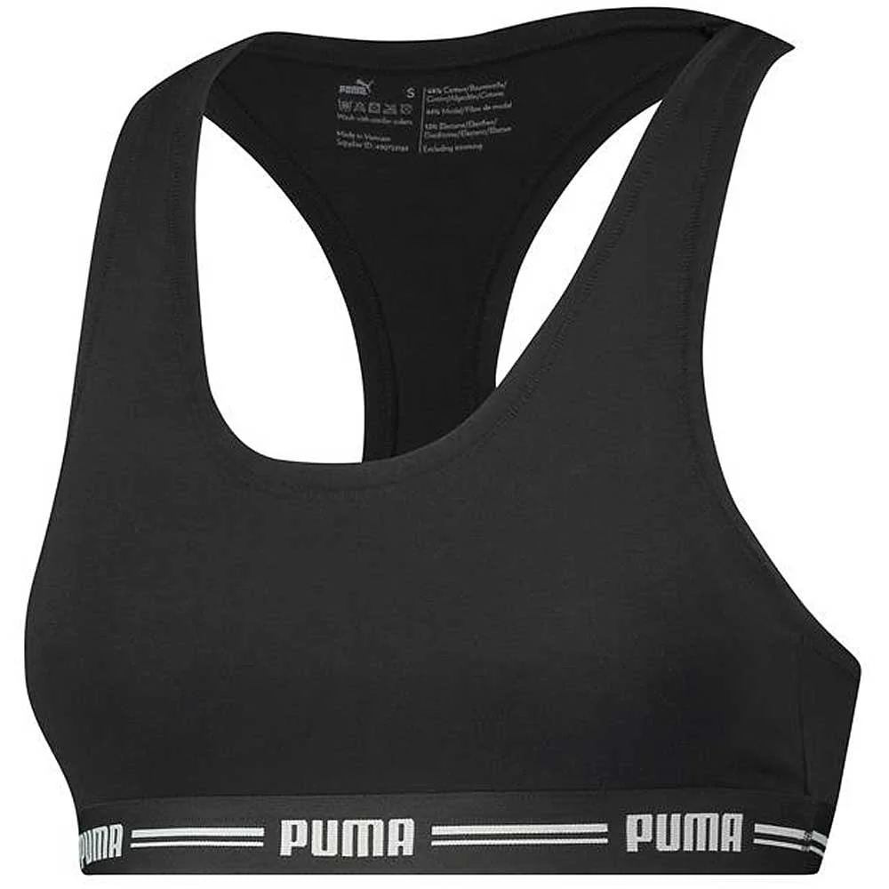 Cotton Modal Stretch Iconic Bralette, Black