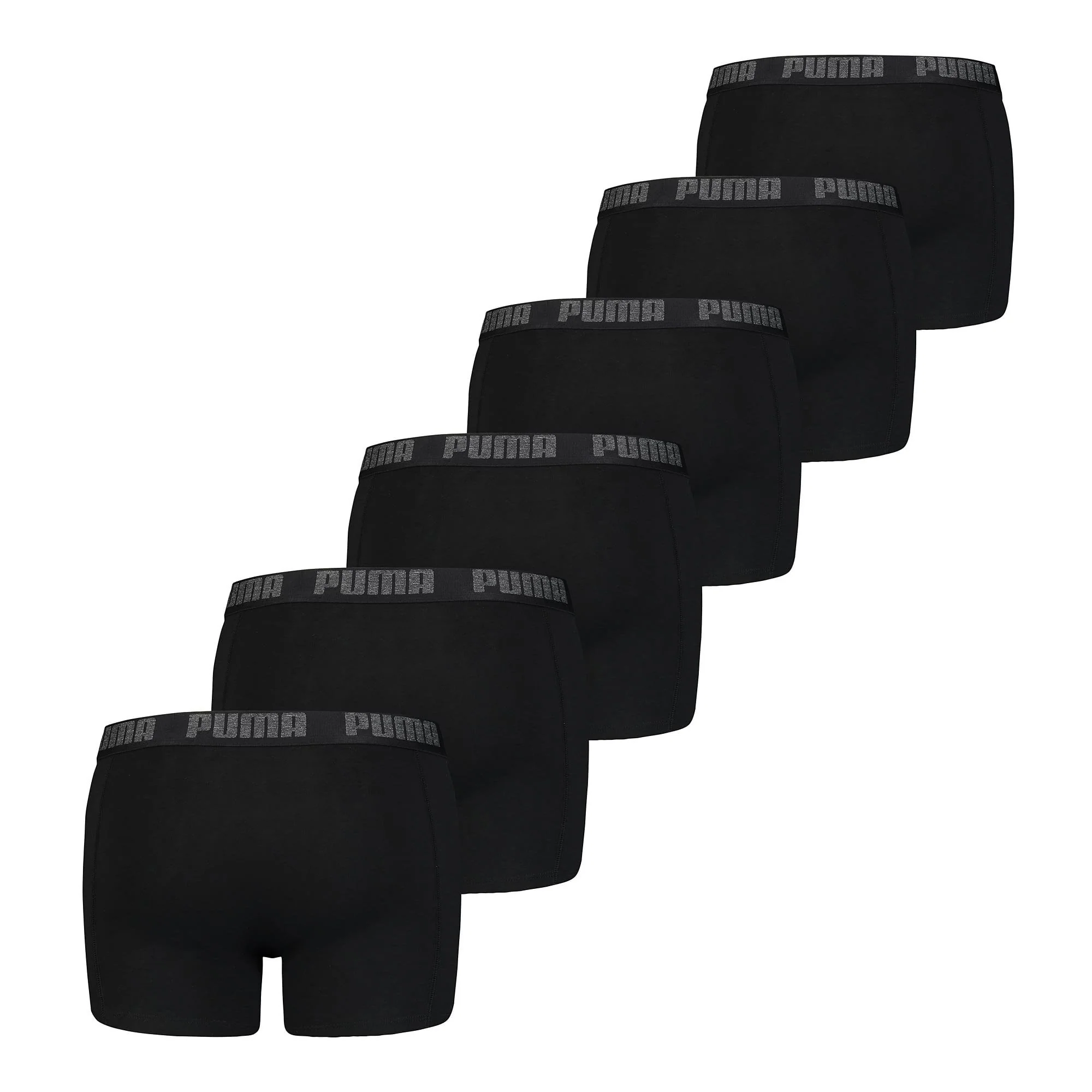 Everyday Comfort Cotton Stretch 6-Pack Boxers, Black - Image 2