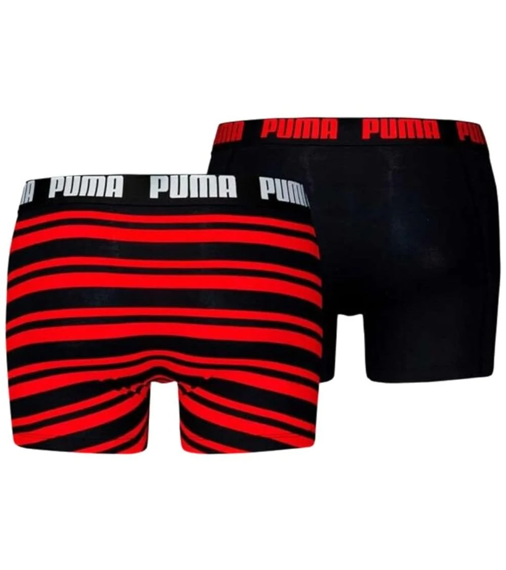 2-Pack Heritage Stripe Boxer Briefs, Red/Black - Image 6