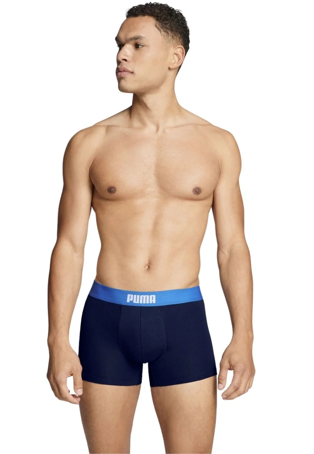 2-Pack Placed Logo Boxer Briefs, Blue/Navy - Image 2