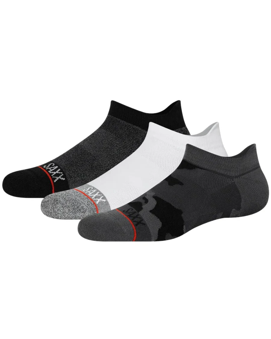 3-Pack Whole Package Low Show Socks, Black / White / Super Camo