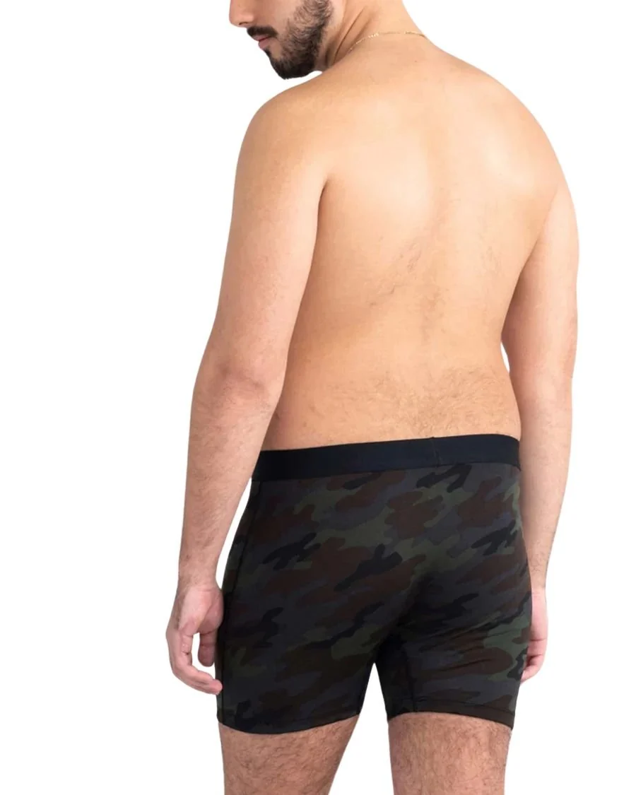 Daytripper Comfort Stretch Fly Boxer Brief 5", Black Ops Camo - Image 3